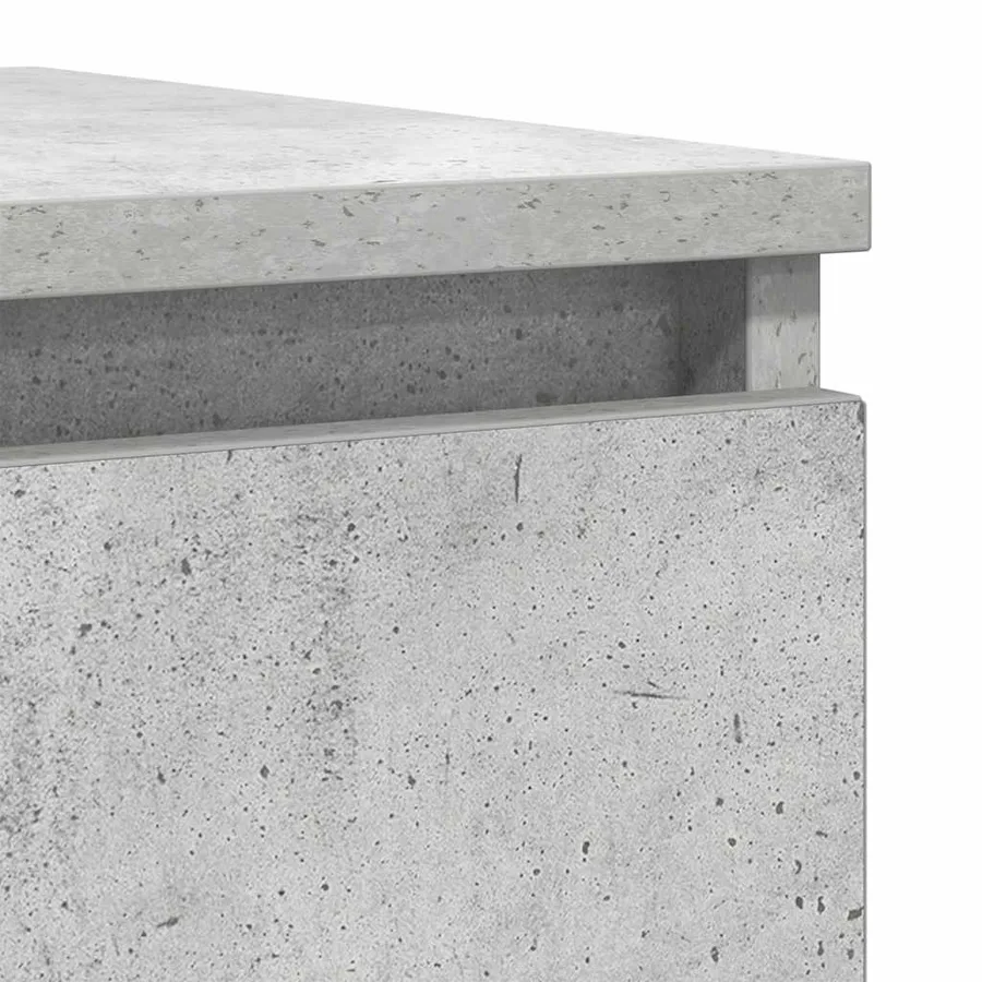 Buffet Gris béton 100x35x76 cm Bois d'ingénierie - 9