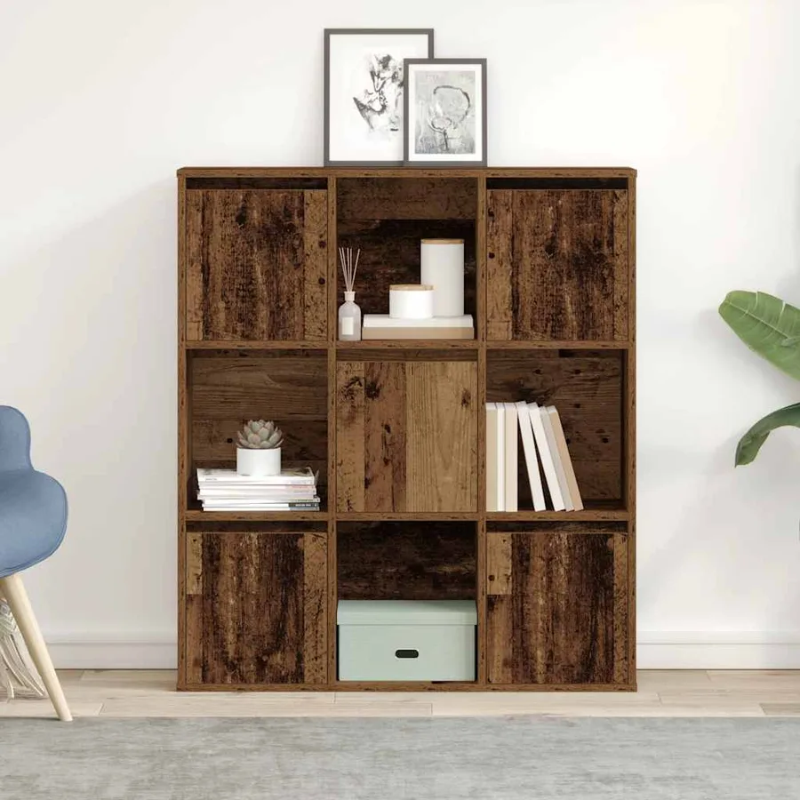 Bibliothèque vieux bois 89x24x101,5 cm bois d'ingénierie - 3