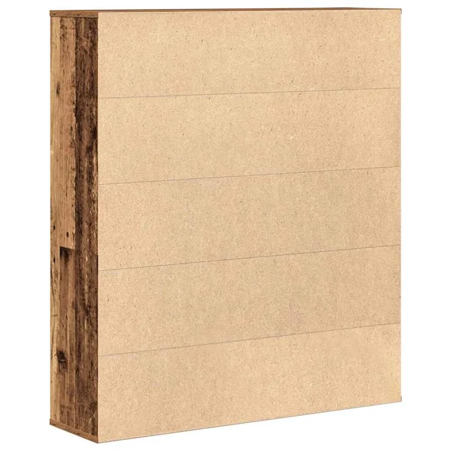 Bibliothèque vieux bois 89x24x101,5 cm bois d'ingénierie - 6