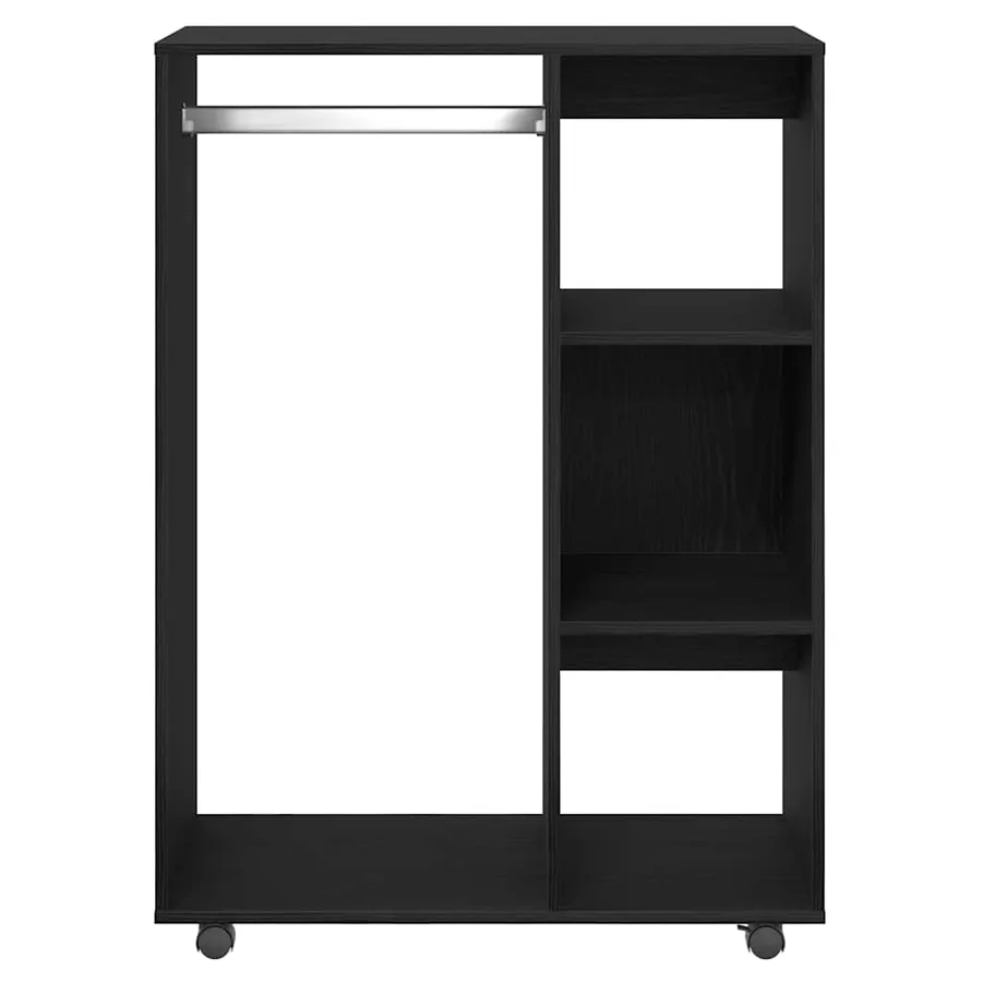 Armoire en chêne noir 80x40x110 cm Bois d'ingénierie - 5