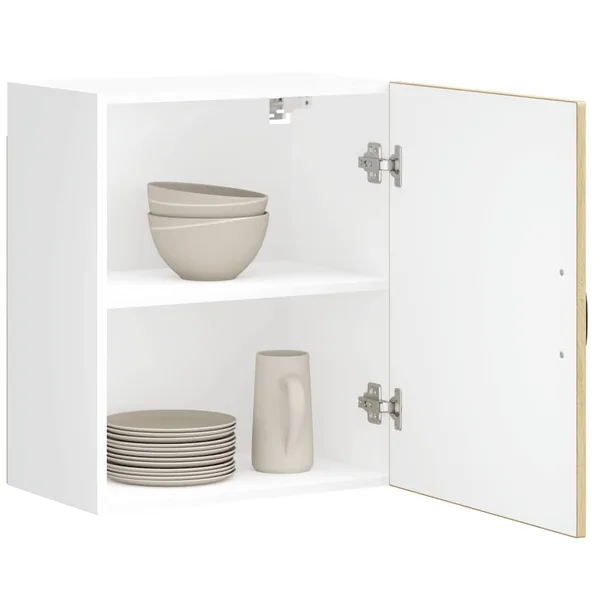 Armoires murales de cuisine 2 pcs Lucca en chêne Sonoma bois d'ingénierie