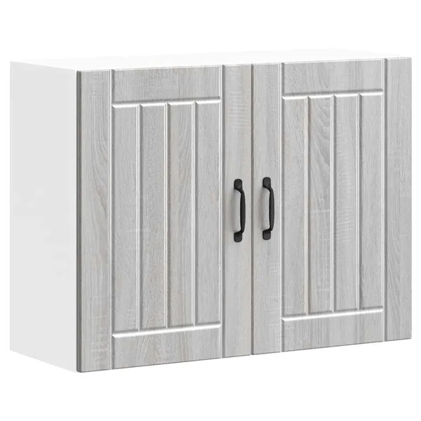 Armoire murale de cuisine Lucca sonoma gris bois ingénierie