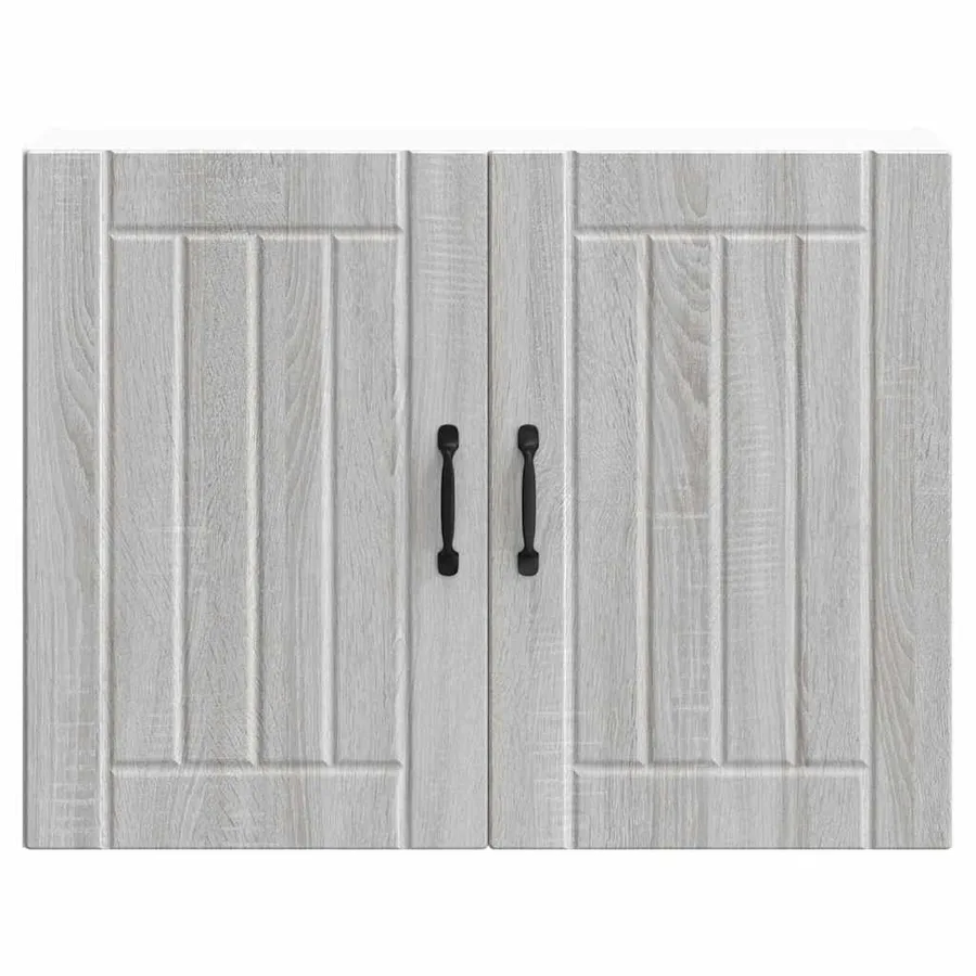 Armoire murale de cuisine Lucca sonoma gris bois ingénierie - 4