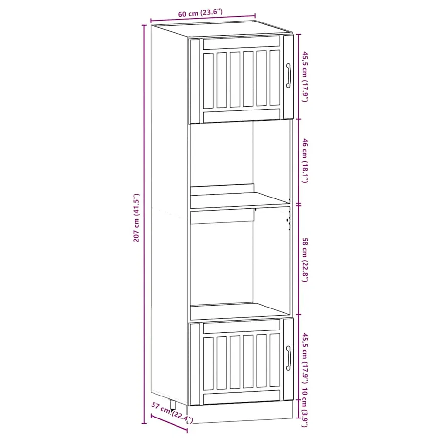 Ensemble d'armoires de cuisine 7 pcs Kalmar bois d'ingénierie - 10