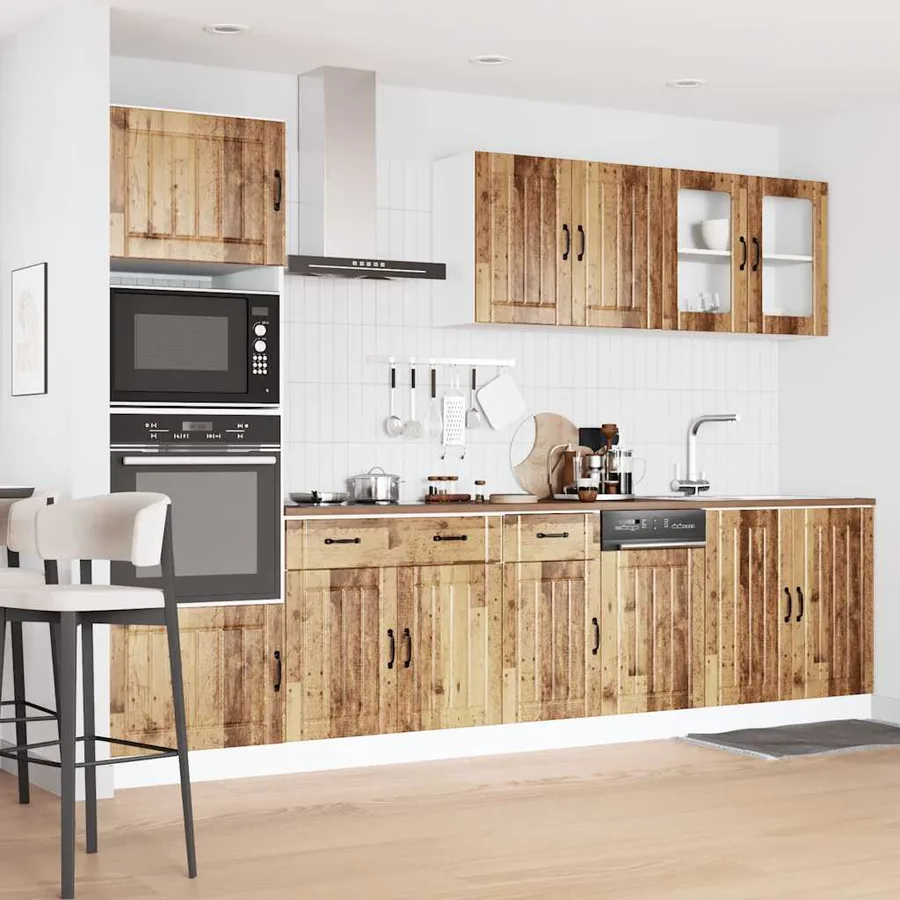 Ensemble d'armoires de cuisine 7 pcs Kalmar bois d'ingénierie - 3