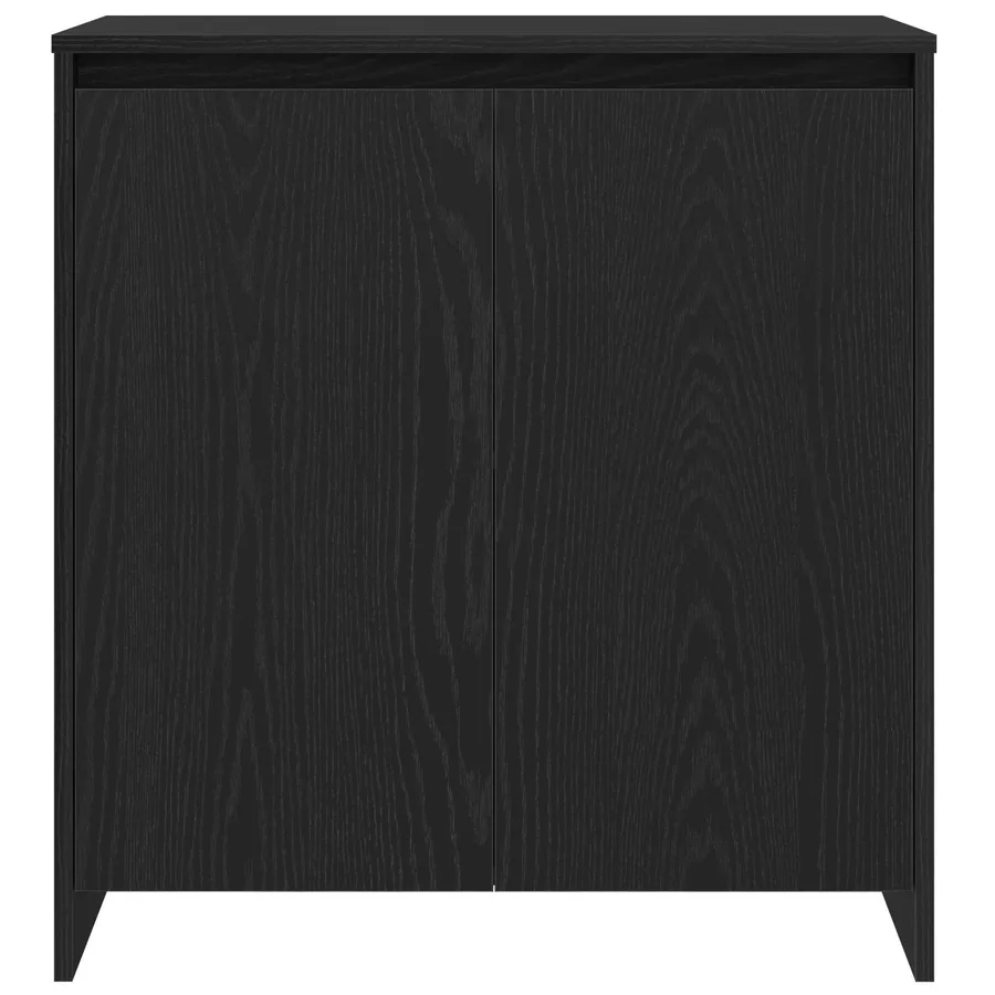 Buffet avec tiroir 3 pcs Noir 70 x 41 x 75 cm Bois d'ingénierie - 5
