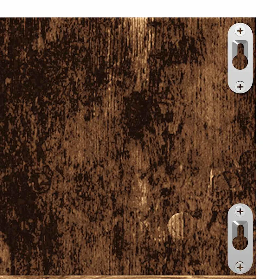 Étagère murale à CD vieux bois 75x18x18 cm bois d'ingénierie - 7