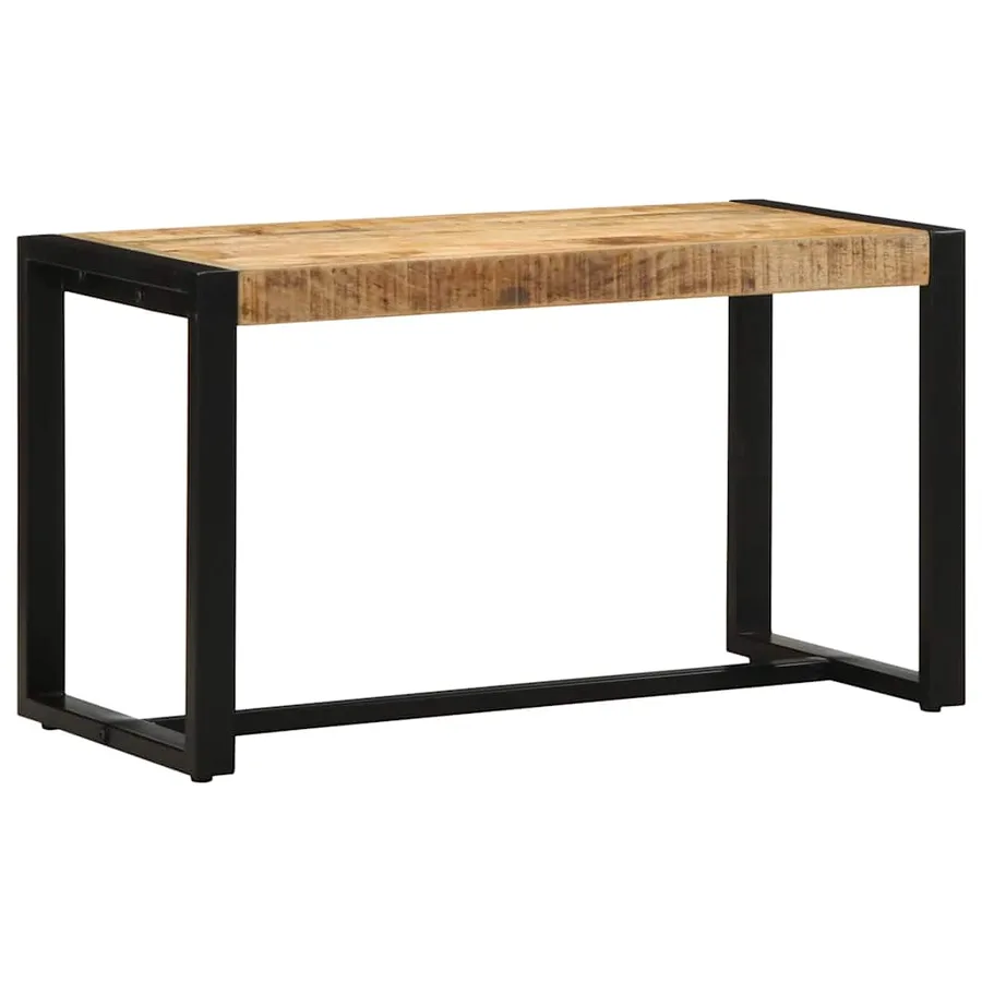 Banc 80x35x45 cm bois massif de manguier - 2