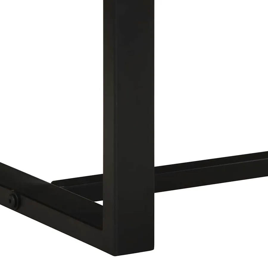 Banc 80x35x45 cm bois massif de manguier - 7