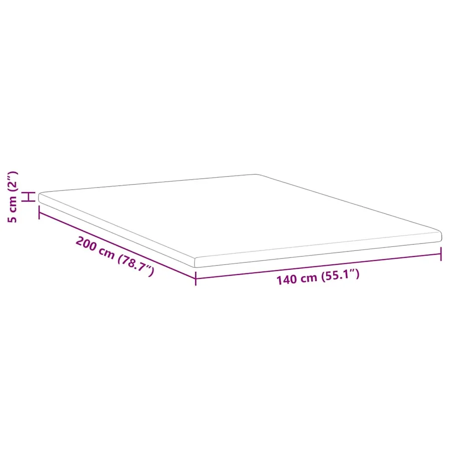 Surmatelas en Coco Blanc 140 x 200 cm Tissu jacquard - 12
