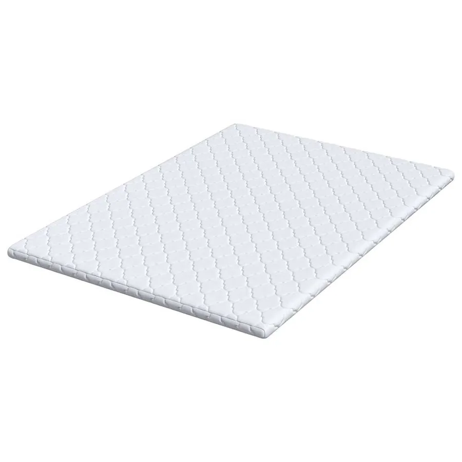 Surmatelas en Coco Blanc 140 x 200 cm Tissu jacquard - 5
