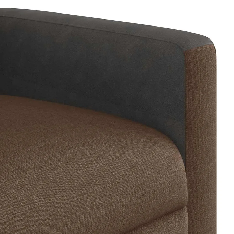 Fauteuil de massage inclinable Marron Tissu - 9