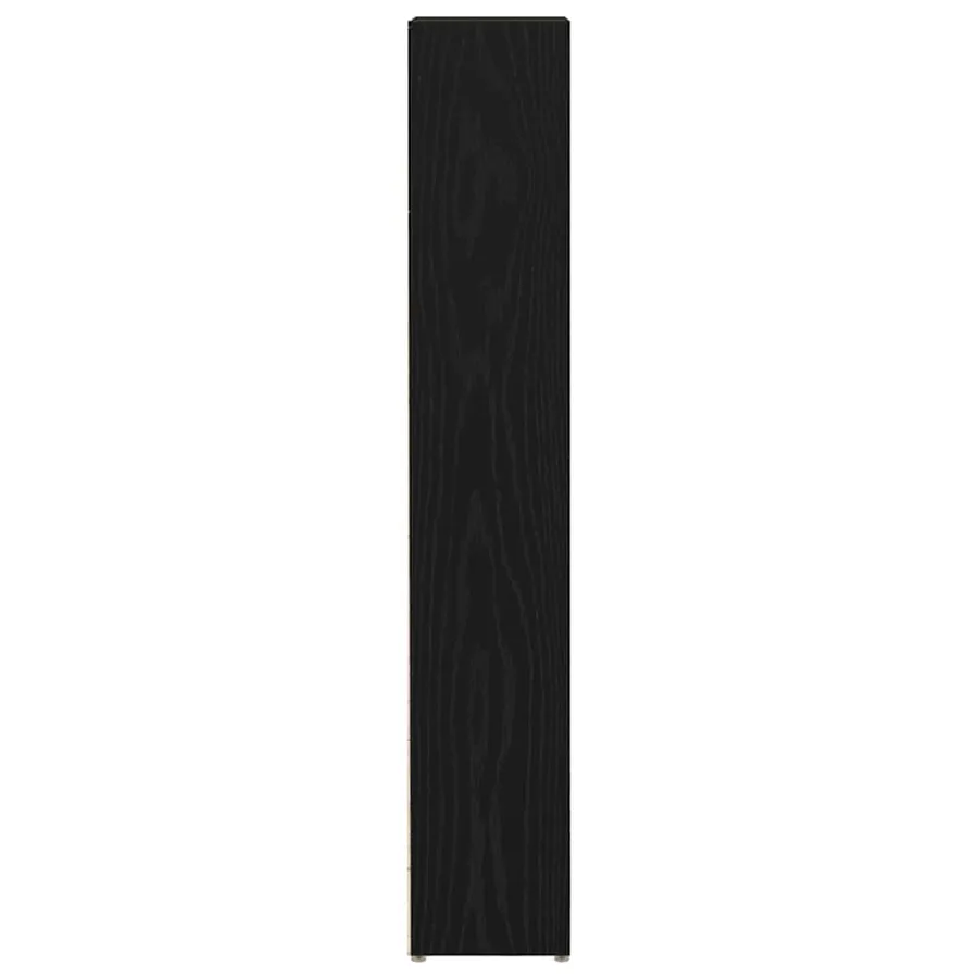 Armoires à CD 2 pcs chêne noir 21x16x93,5 cm bois d'ingénierie - 6