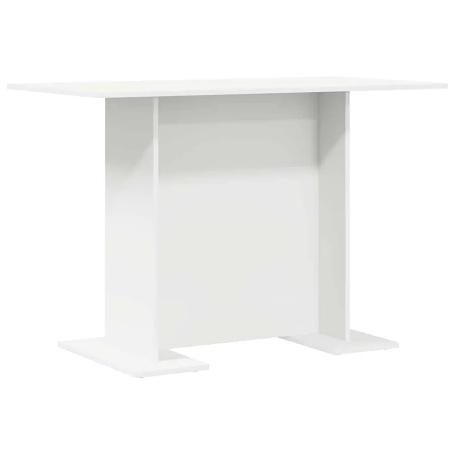Table de salle à manger / Table de repas Blanc 110 x 60 x 75 cm - 2