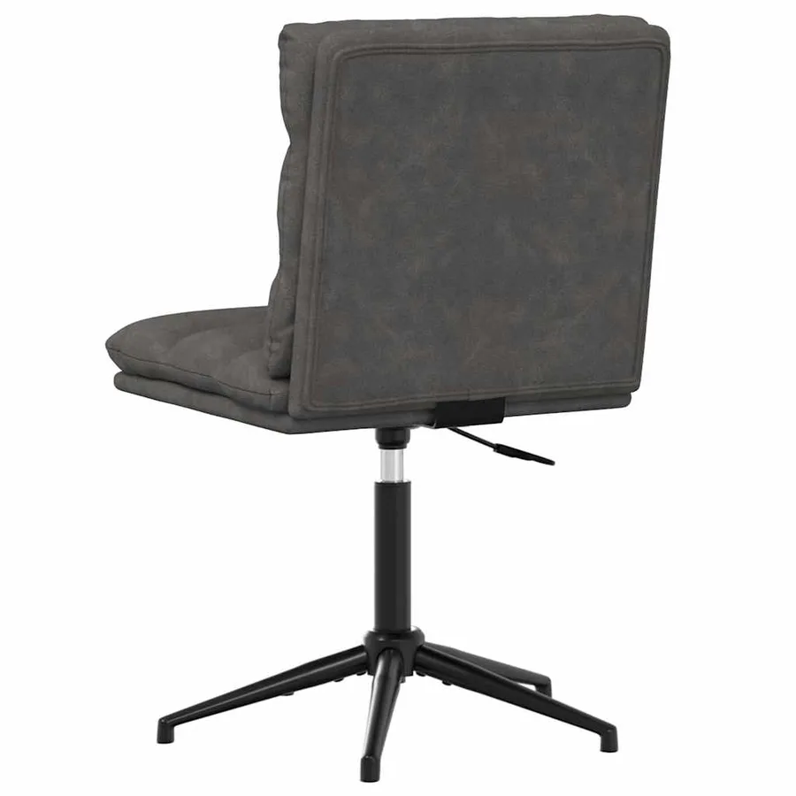 Chaise de salle à manger Noir Similicuir - 5