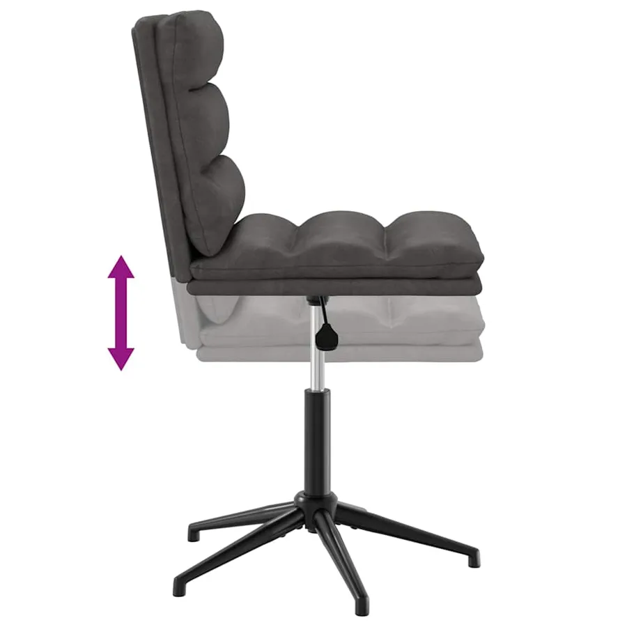 Chaise de salle à manger Noir Similicuir - 6