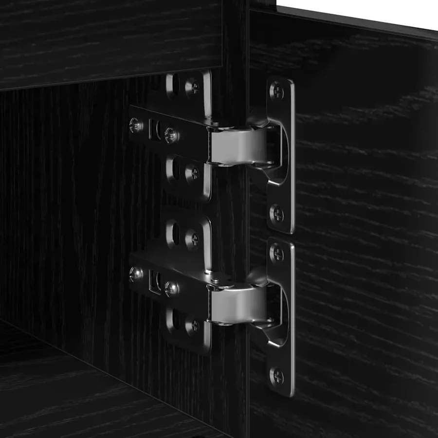 Cabinet de chevet avec tiroir 2 pcs Chêne noir 40 x 35 x 50 cm - 10