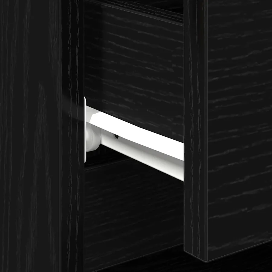 Cabinet de chevet avec tiroir 2 pcs Chêne noir 40 x 35 x 50 cm - 11
