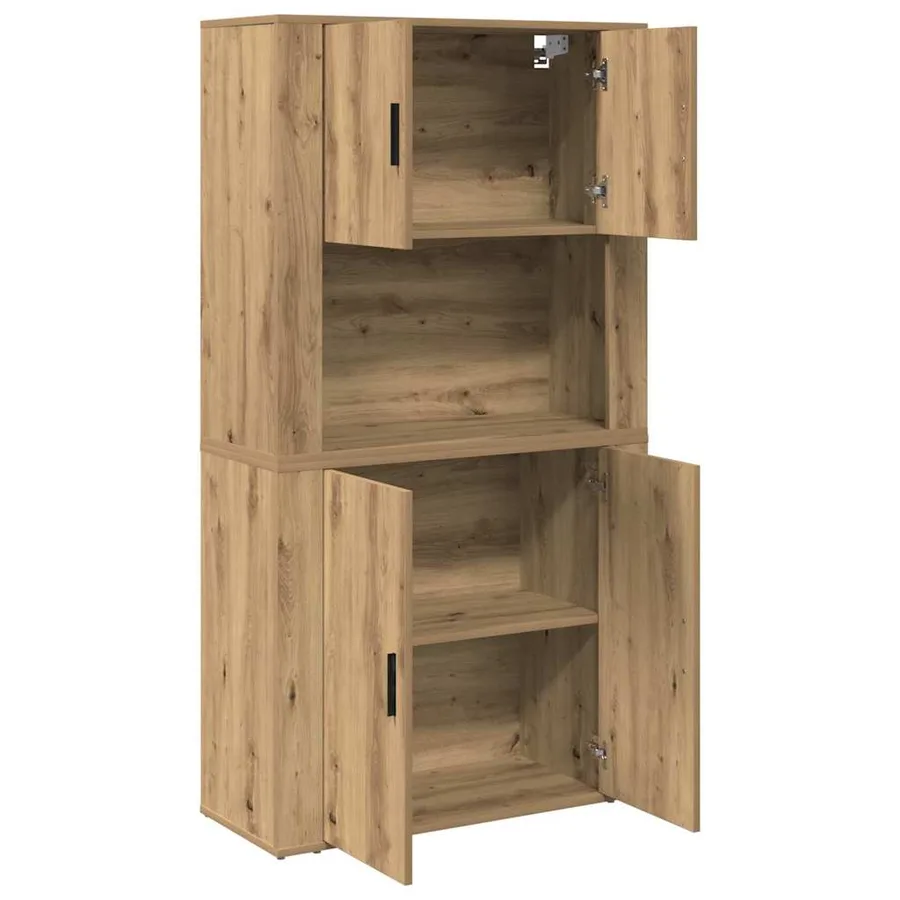 Haut Armoire Chêne artisanal 80 x 33 x 150 cm Bois d'ingénierie - 5