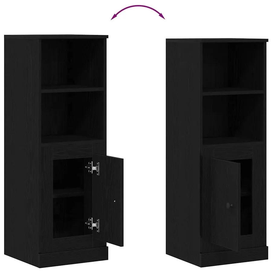 Highboard Chêne noir 36 x 35,5 x 103,5 cm Bois d'ingénierie - 10