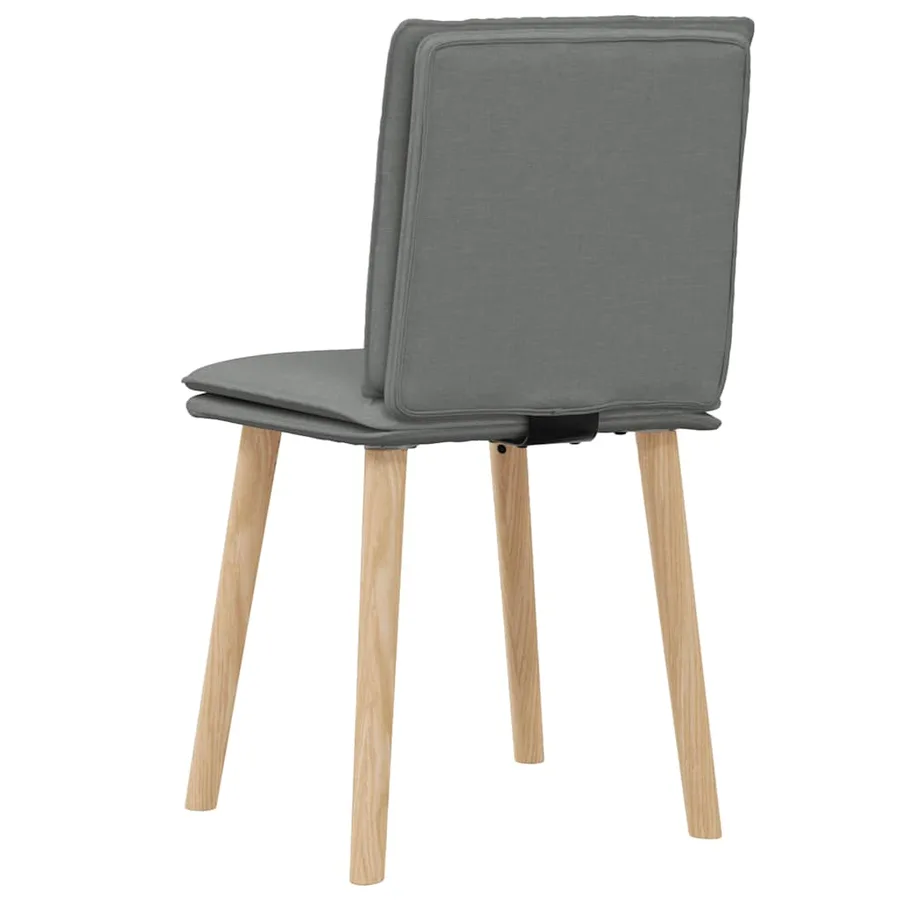 Chaises à manger lot de 2 gris foncé tissu - 6