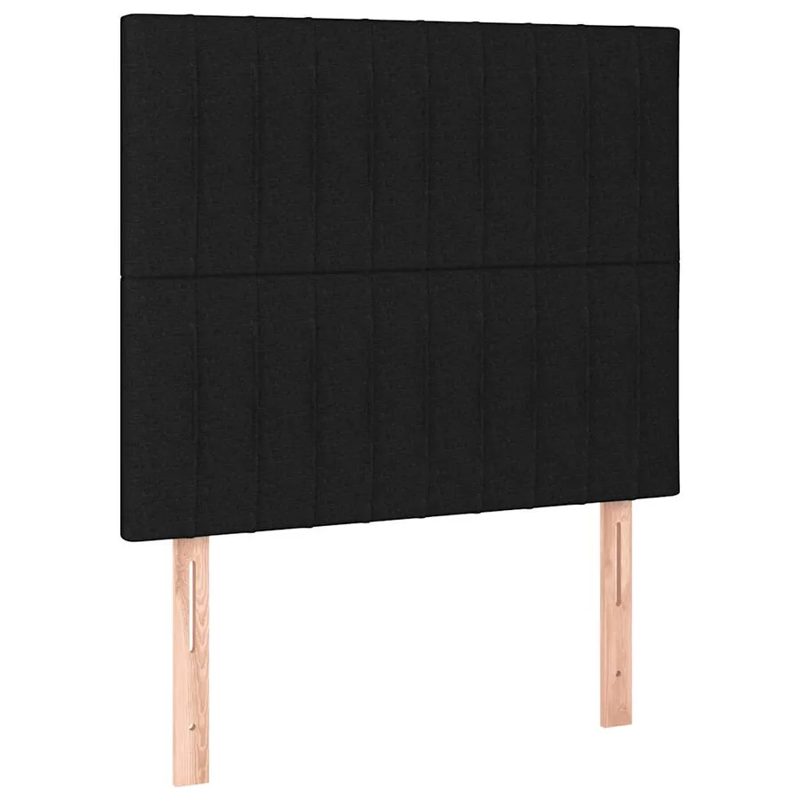 Cadre de lit sans matelas noir 80x200 cm tissu - 8
