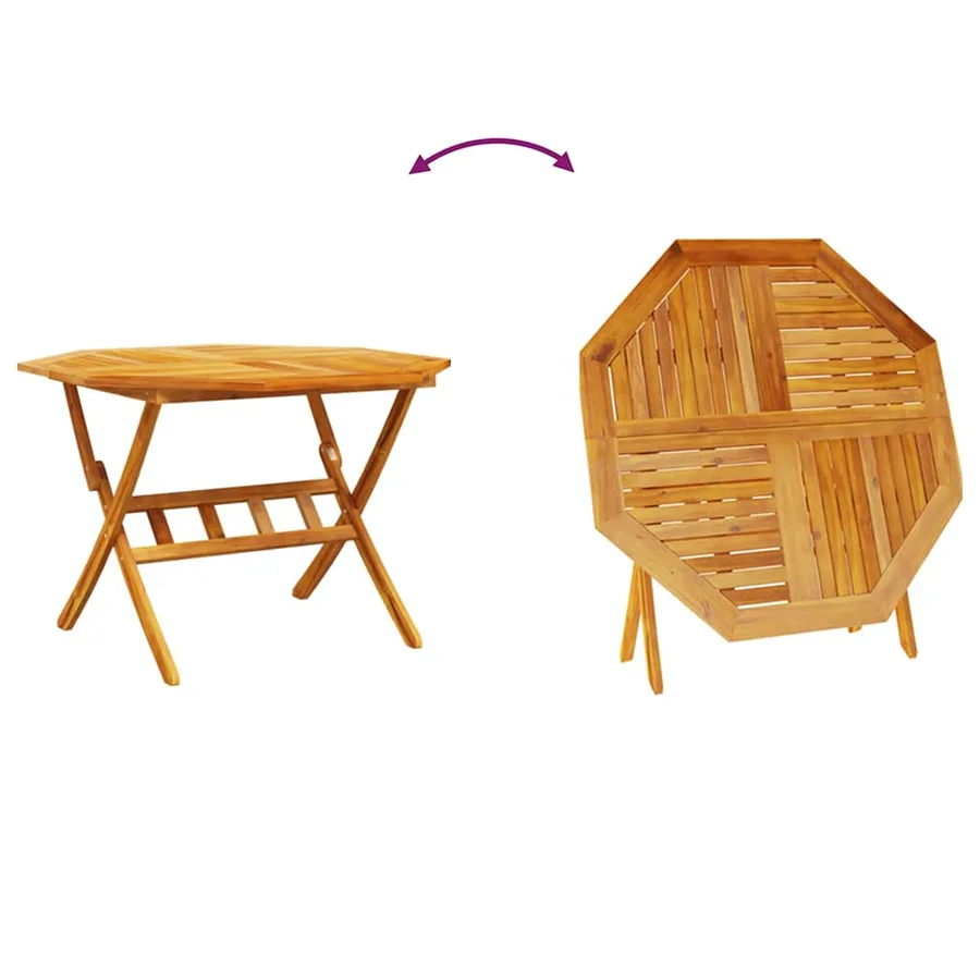 Ensemble de salle à manger pour jardin 5 pcs Marron - 13