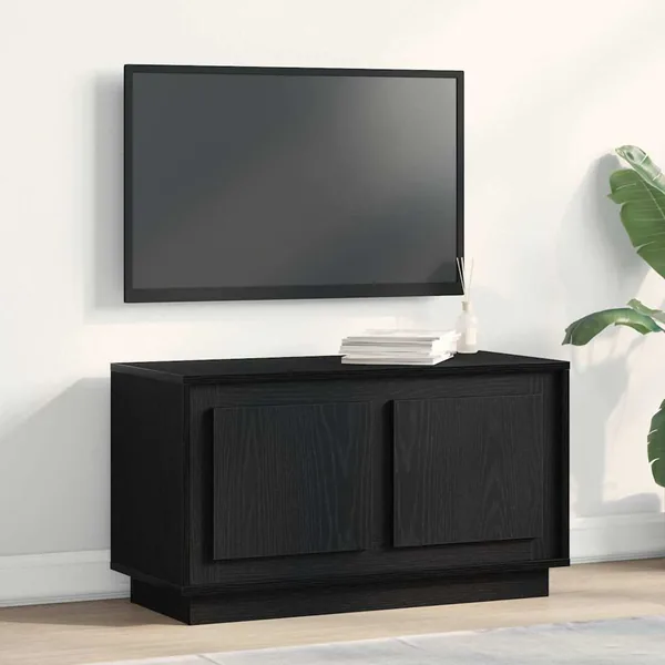 Meuble TV Chêne noir 80 x 35 x 45 cm Bois d'ingénierie