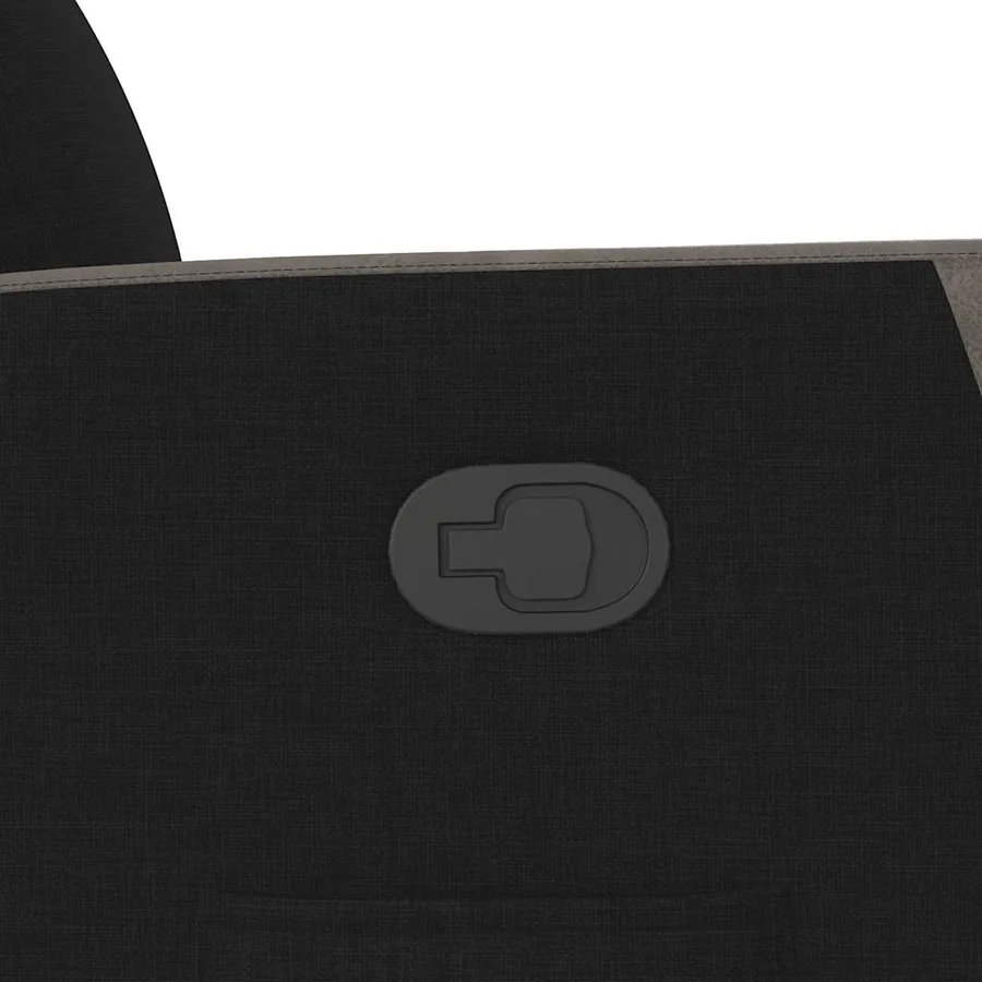 Fauteuil inclinable noir tissu - 10