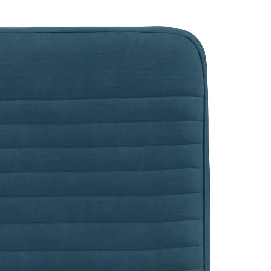 Chaises à manger lot de 4 Bleu Velours - 7
