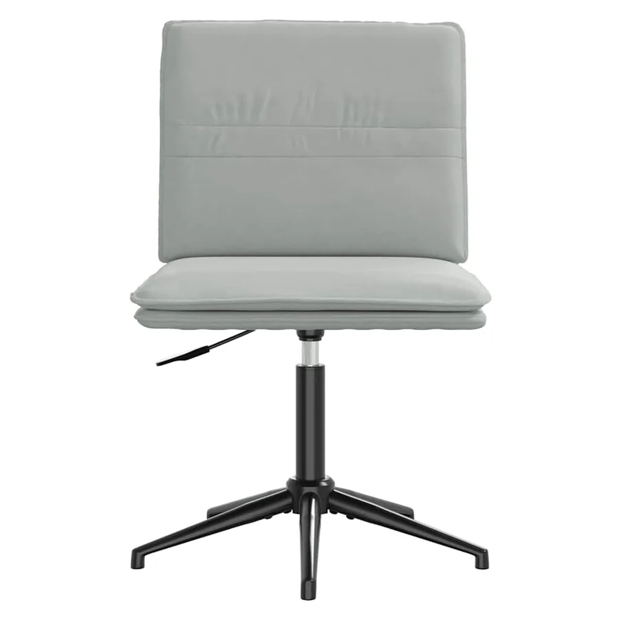 Chaises à manger lot de 2 Gris clair Velours - 4