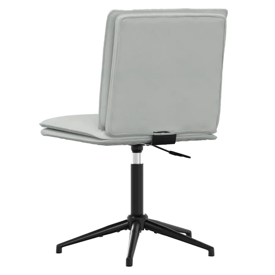 Chaises à manger lot de 2 Gris clair Velours - 6