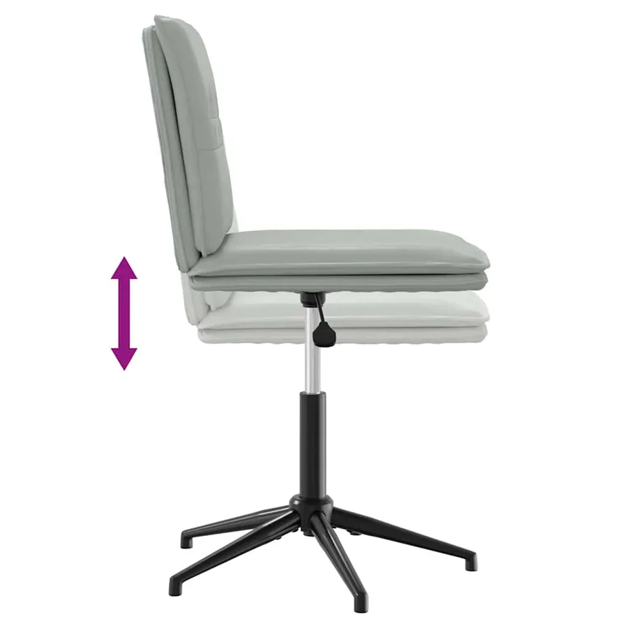 Chaises à manger lot de 2 Gris clair Velours - 7
