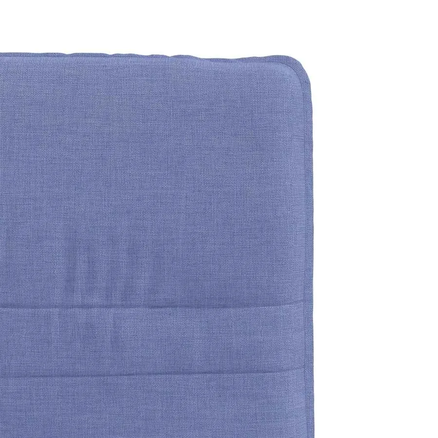 Chaises à manger lot de 4 bleu jean tissu - 7