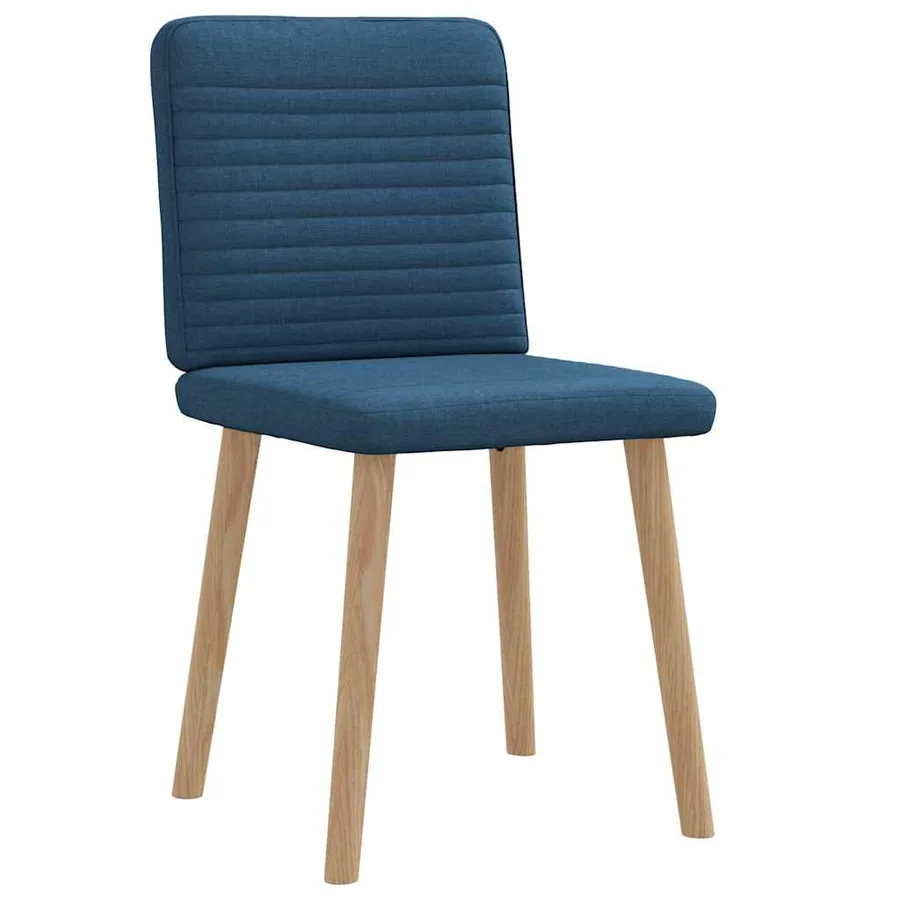 Chaises à manger lot de 2 bleu tissu - 3