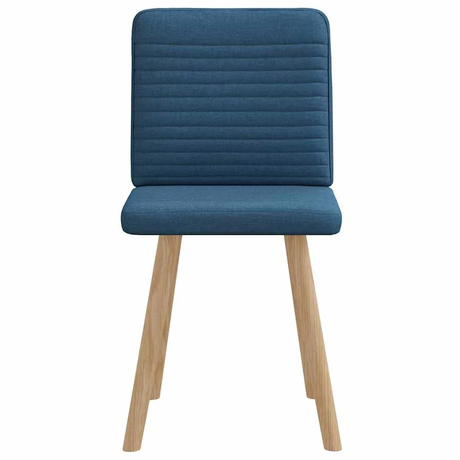 Chaises à manger lot de 2 bleu tissu - 4