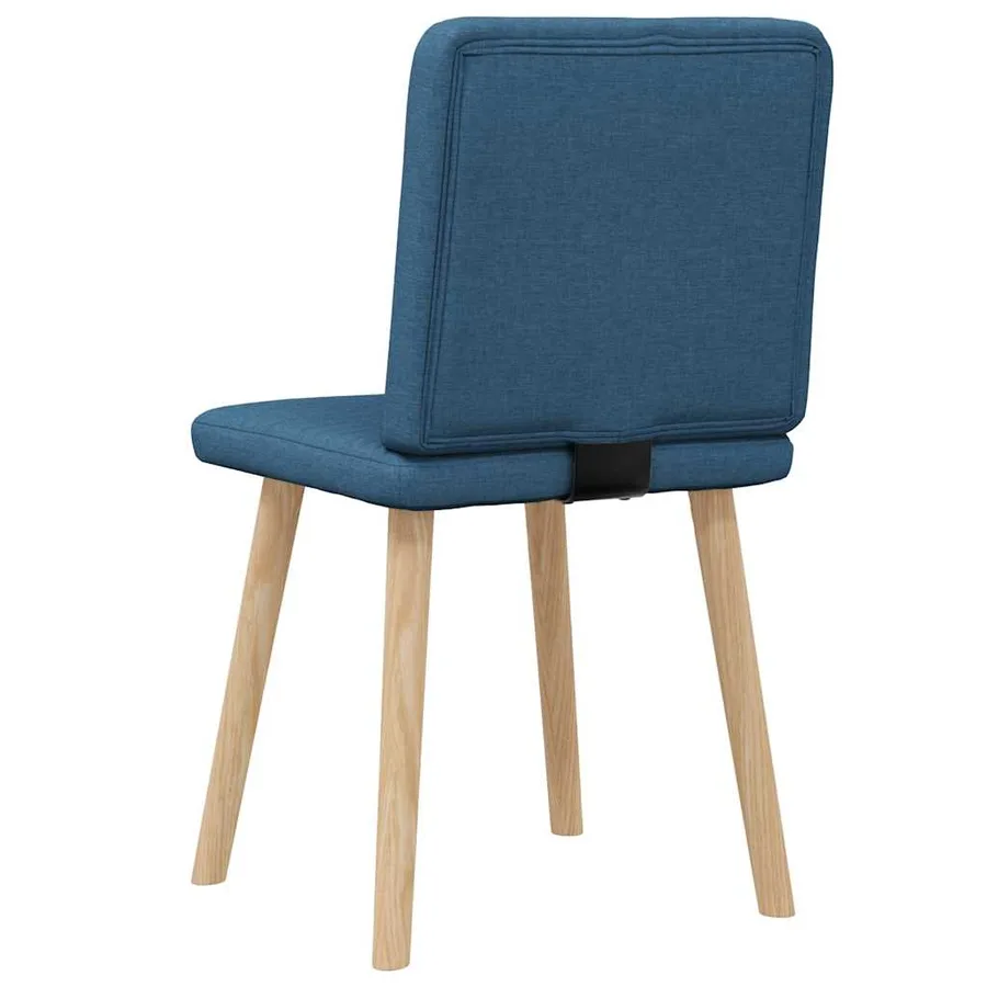 Chaises à manger lot de 2 bleu tissu - 6