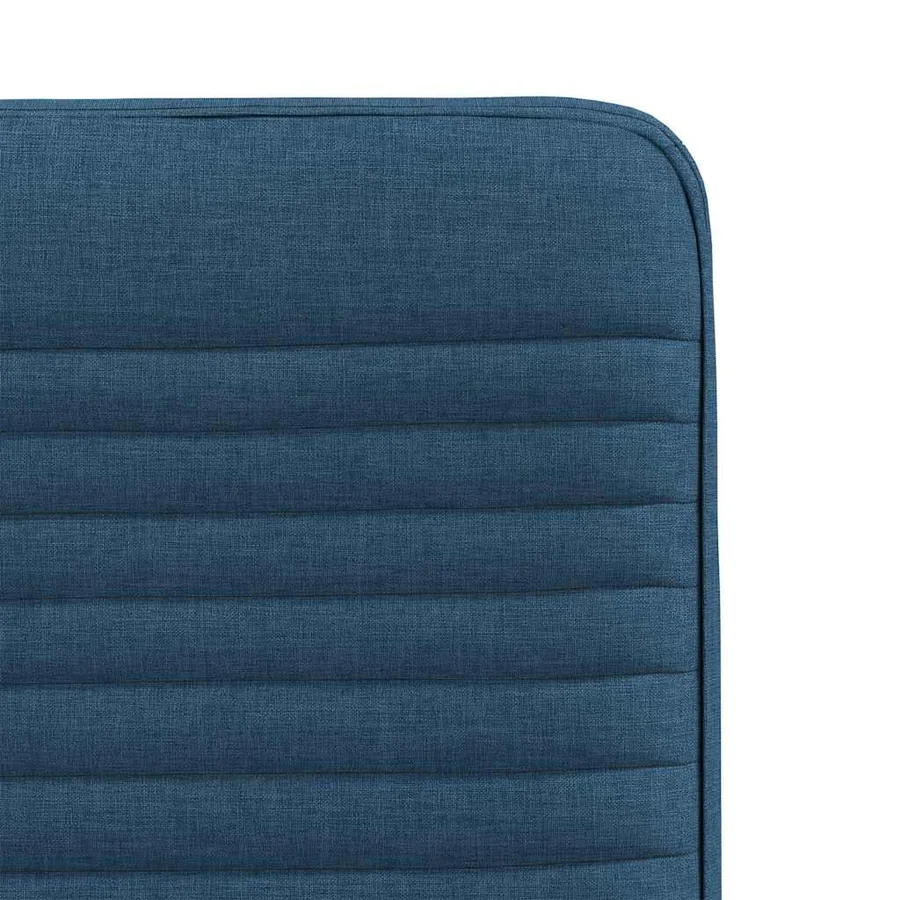 Chaises à manger lot de 2 bleu tissu - 7