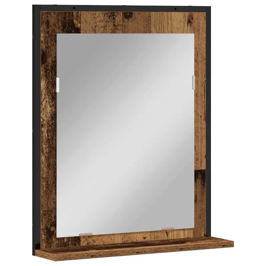 Miroir Bois ancien 50 x 12 x 60 cm Verre et Bois Ingénierie - 2