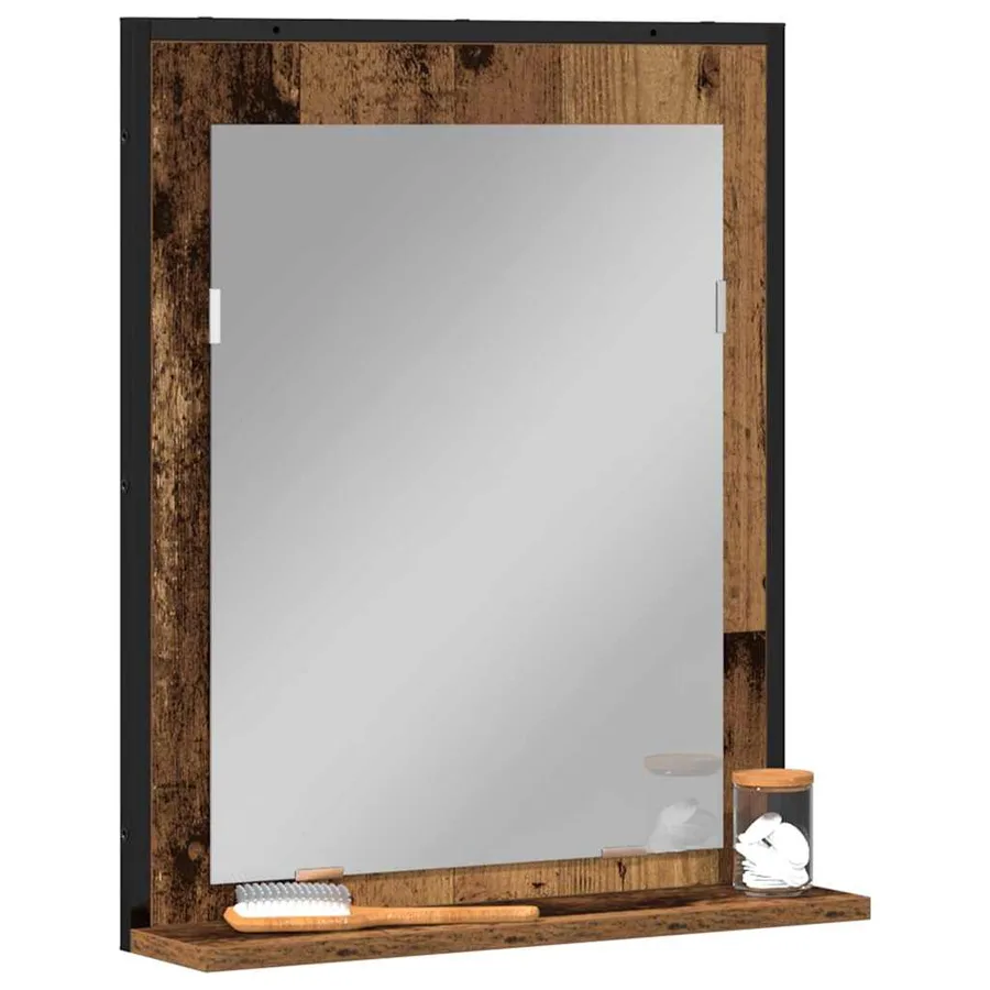 Miroir Bois ancien 50 x 12 x 60 cm Verre et Bois Ingénierie - 3