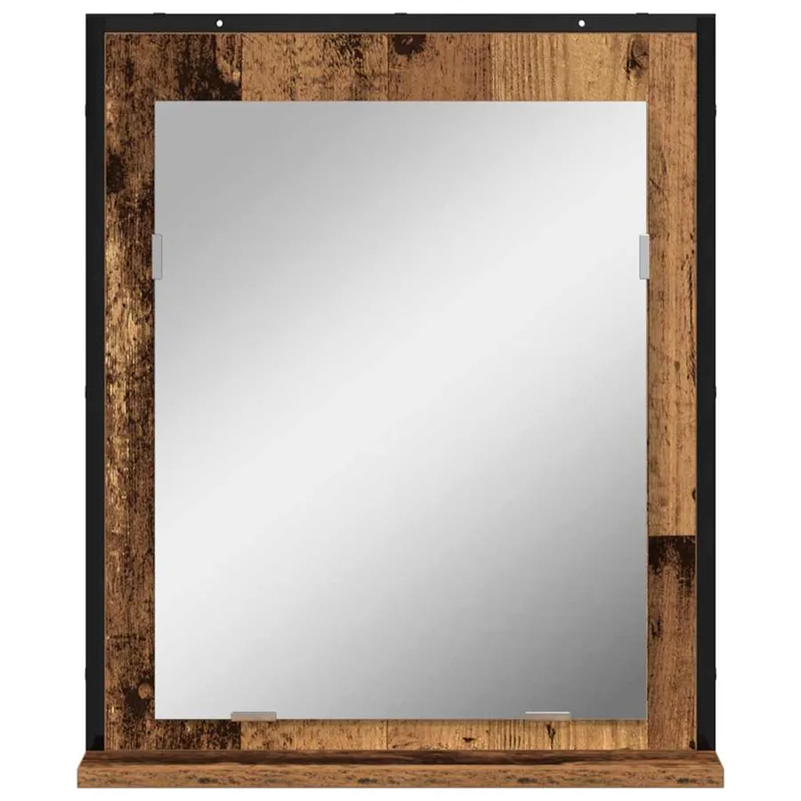 Miroir Bois ancien 50 x 12 x 60 cm Verre et Bois Ingénierie - 5