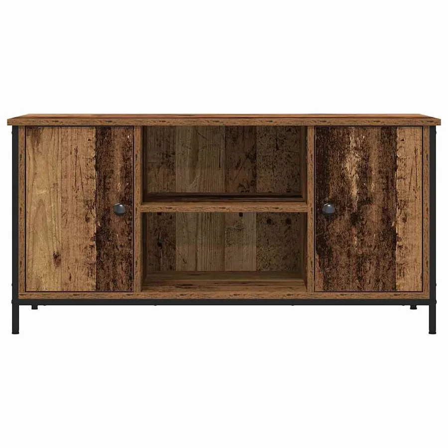 Meuble TV Bois ancien 100 x 40 x 50 cm Bois d'ingénierie - 6