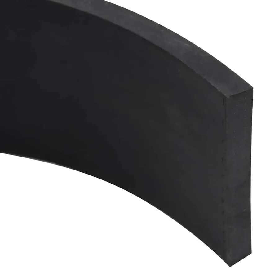 Bordure en caoutchouc de chasse-neige noir 200x10x1 cm - 4