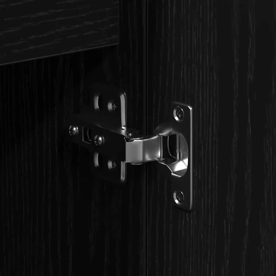 Buffet Chêne noir 101,5 x 35 x 70 cm Bois d'ingénierie - 10