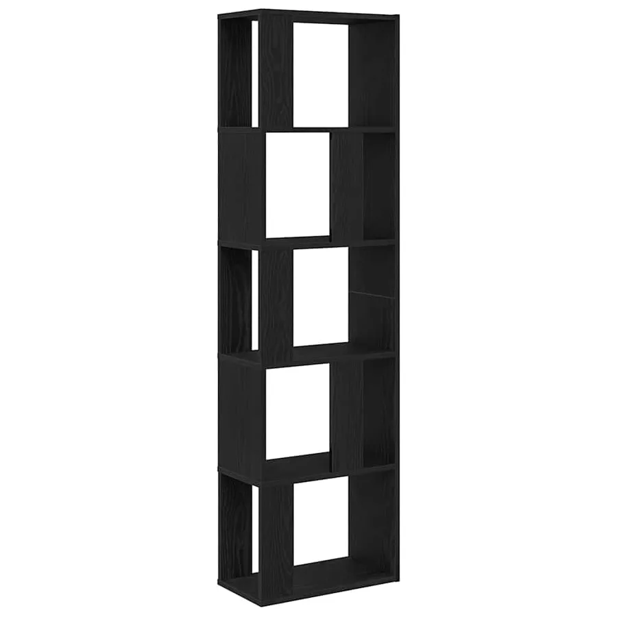 Bibliothèque/Séparateur de pièce chêne noir 45x24x159 cm - 2