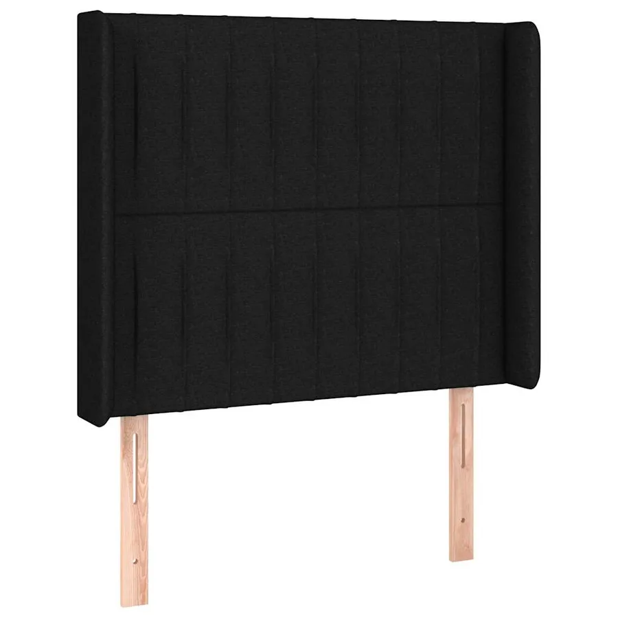 Tête de lit à LED Noir 103x16x118/128 cm Tissu - 3
