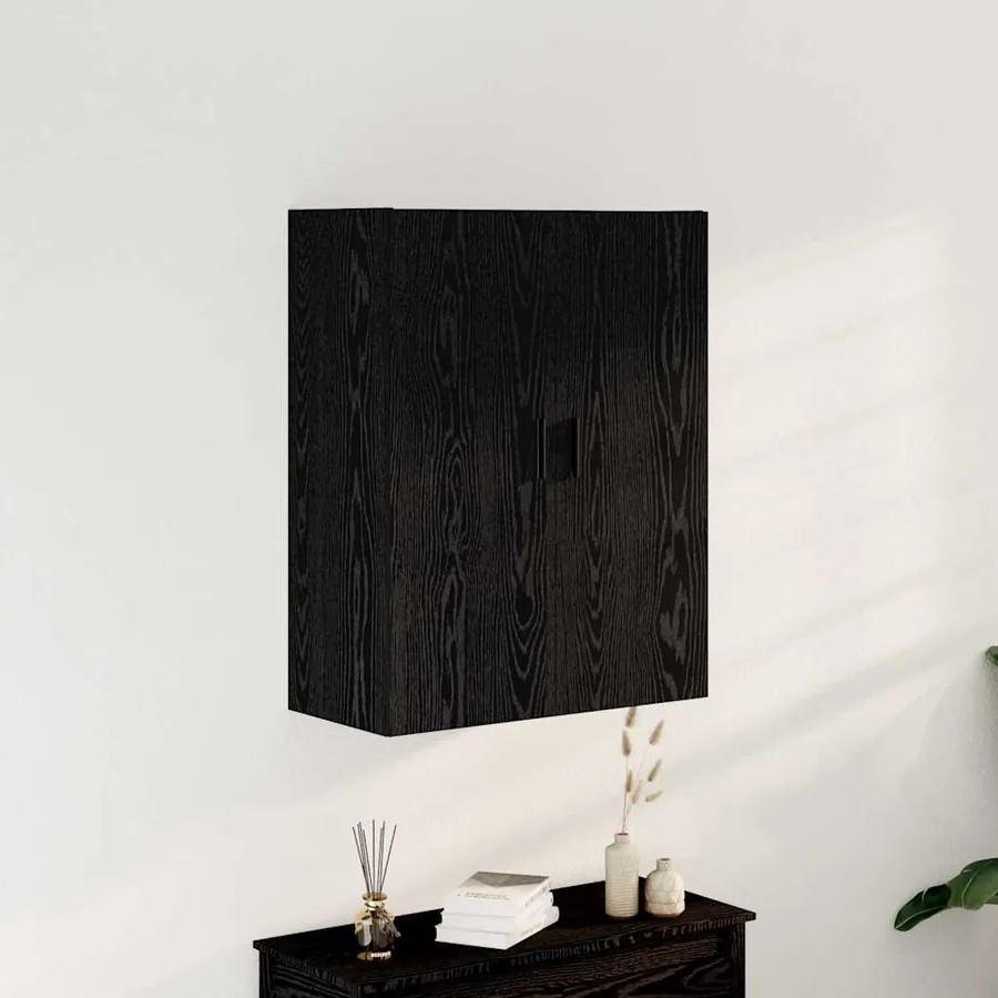 Meuble mural Chêne noir 69,5 x 34 x 90 cm Bois d'ingénierie