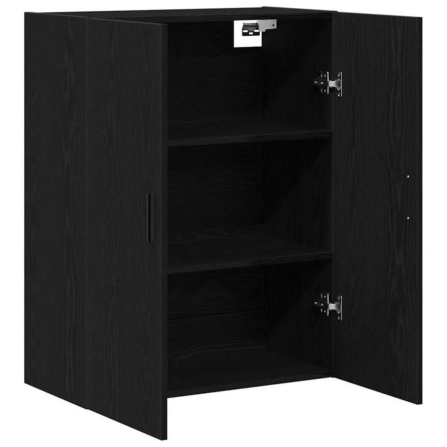 Meuble mural Chêne noir 69,5 x 34 x 90 cm Bois d'ingénierie - 5