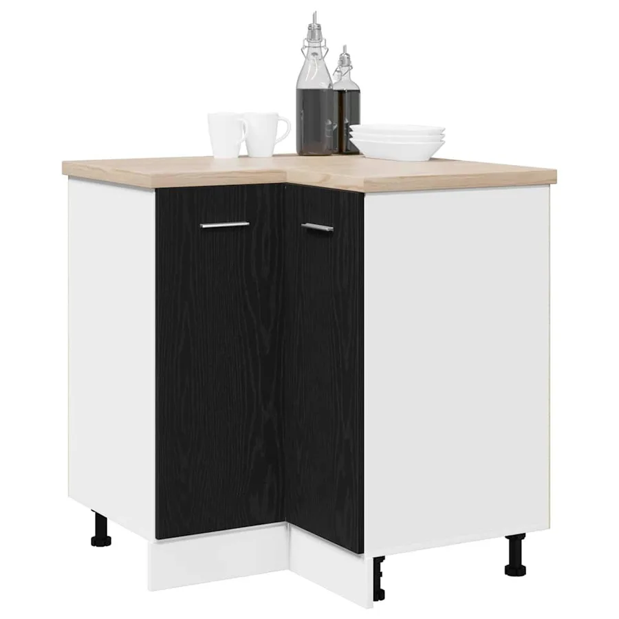 Armoire suspendue avec étagère Chêne noir 75,5 x 75,5 x 80,5 cm - 3
