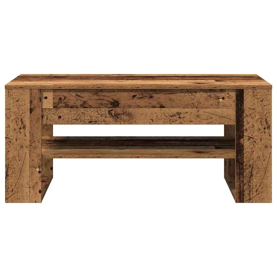 Table basse Bois Ancien 102 x 55 x 45 cm Bois d'ingénierie - 6